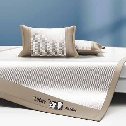 91家纺网 家纺一手货源 找家纺 （总）阿牛席业 2025新款冰藤凉席系列帕帕狗