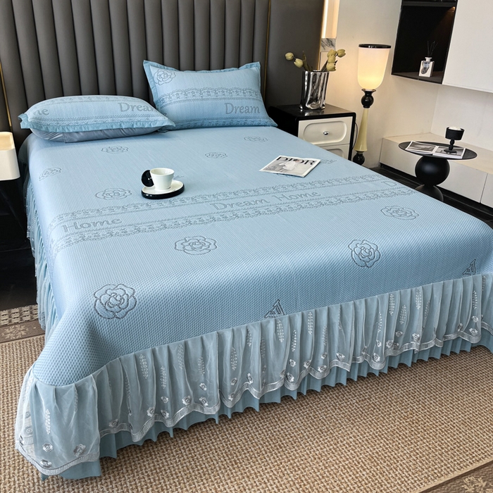 91家纺网 家纺一手货源 找家纺 （总）阿牛席业 2025新款凉感床盖系列