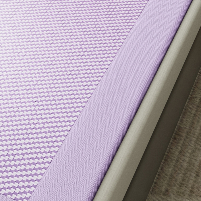 91家纺网 家纺一手货源 找家纺 阿牛席业 2025新款冰藤凉席系列帕帕狗 帕帕狗-紫色