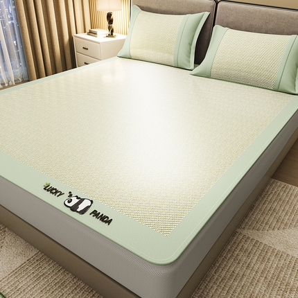 91家纺网 家纺一手货源 找家纺 （总）阿牛席业 2025新款冰藤凉席系列帕帕狗