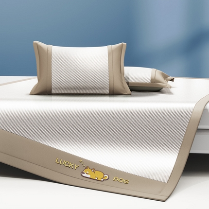 91家纺网 家纺一手货源 找家纺 （总）阿牛席业 2025新款冰藤凉席系列帕帕狗