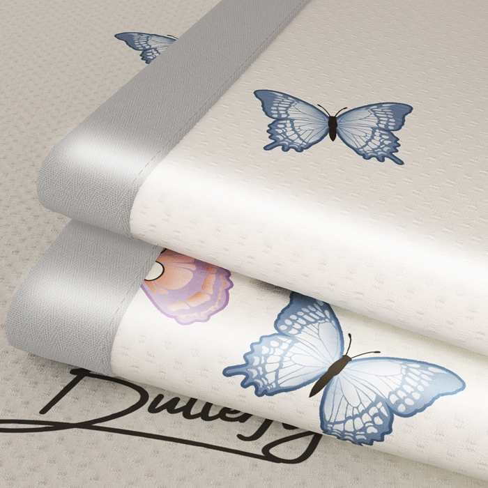 91家纺网 家纺一手货源 找家纺 阿牛席业 2025新款凉感印花软席系列二条席款 蝴蝶谷