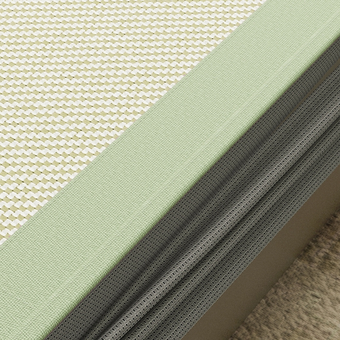 91家纺网 家纺一手货源 找家纺 阿牛席业 2025新款冰藤凉席系列帕帕狗 帕帕狗床笠-绿色