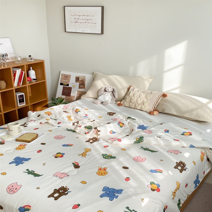 91家纺网 家纺一手货源 找家纺 心卓婴童馆 2025新款A类针织棉被芯—影棚图 动物集