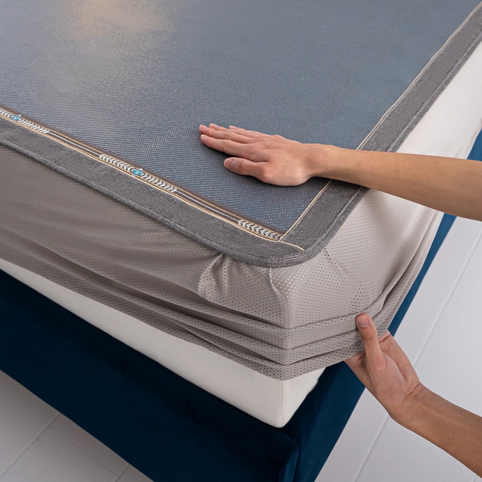 91家纺网 家纺一手货源 找家纺 （总）阿牛席业2025新款冰藤凉席系列冰藤清爽床笠席