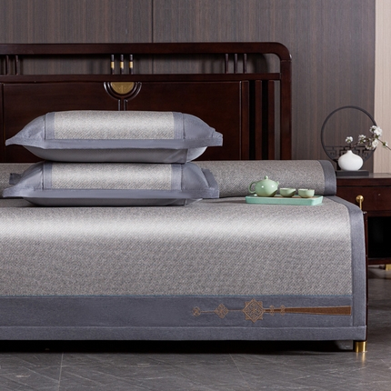 阿牛席业 2025新款舒爽藤席系列-F-5根藤席 至尊-灰色（升级5根加密）