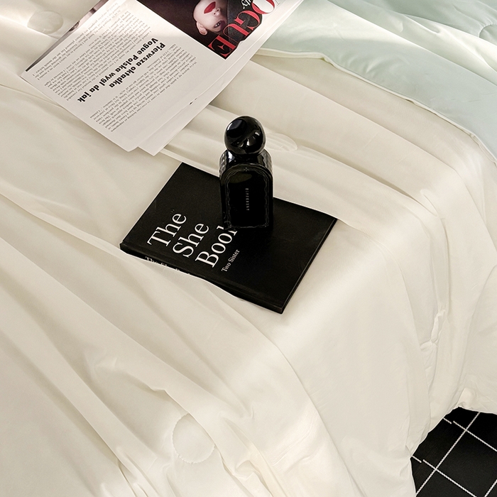 91家纺网 家纺一手货源 找家纺 梦恬佳 2025新款A类凉感夏被系列 奶油杏