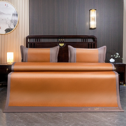 阿牛席业 2025新款舒爽藤席系列-F-5根藤席 至尊-咖色（升级5根加密