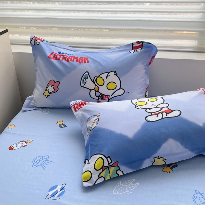 91家纺网 家纺一手货源 找家纺 蘭菲家纺 2025新款经典奥特曼小版全棉印花四件套 棒球队