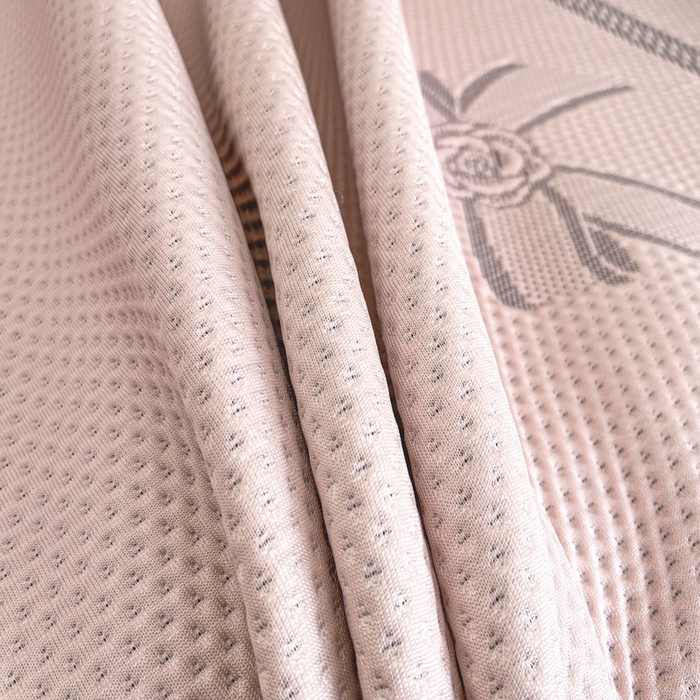 91家纺网 家纺一手货源 找家纺 阿牛席业 2025新款凉感床盖系列 g-蝴蝶结-粉（床盖）