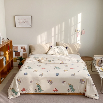 91家纺网 家纺一手货源 找家纺 （总）2025新款A类针织棉被芯夏凉被春秋被冬被儿童学生成人冬被加厚被子大豆被—影棚图