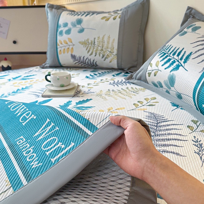 91家纺网 家纺一手货源 找家纺 阿牛席业 2025新款凉感印花软席系列一 花世界