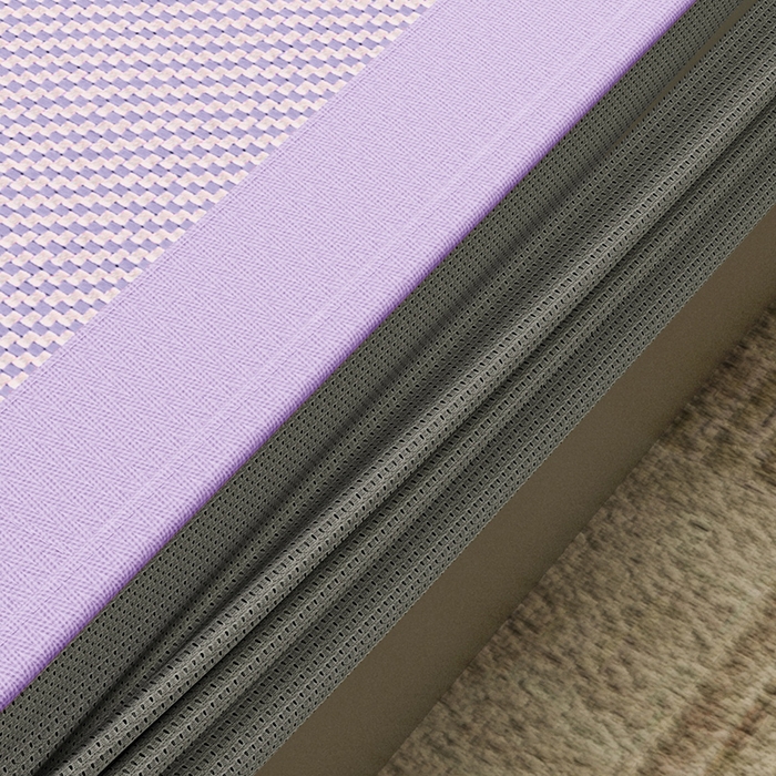 91家纺网 家纺一手货源 找家纺 阿牛席业 2025新款冰藤凉席系列帕帕狗 帕帕熊床笠-紫色