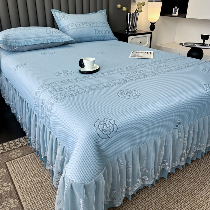 91家纺网 家纺一手货源 找家纺 （总）阿牛席业 2025新款凉感床盖系列