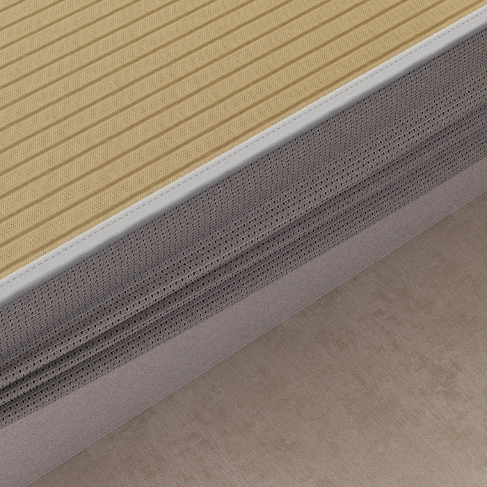 91家纺网 家纺一手货源 找家纺 阿牛席业 2025新款水洗冰晶系列-小边床笠款 水云间-咖-床笠反面无纺布款