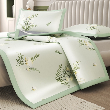 91家纺网 家纺一手货源 找家纺 （总）阿牛席业 2025新款凉感印花软席系列二条席款