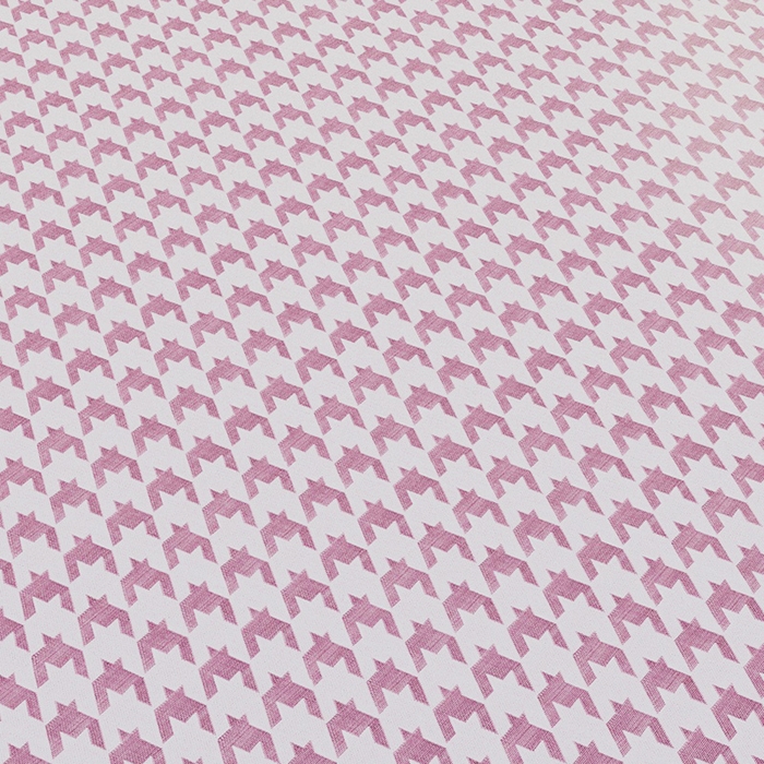 91家纺网 家纺一手货源 找家纺 阿牛席业 2025新款水洗冰晶系列-宽头绣复三明治条席 大千鸟格-粉-反面三明治款条席