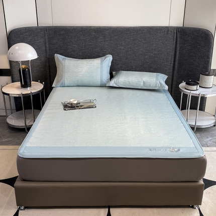 91家纺网 家纺一手货源 找家纺 （总）阿牛席业 2025新款冰柔凉席系列-薄荷席系列