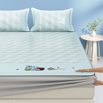 91家纺网 家纺一手货源 找家纺 （总）阿牛席业 2025新款冰柔凉席系列-冰立方系列+海之韵系列