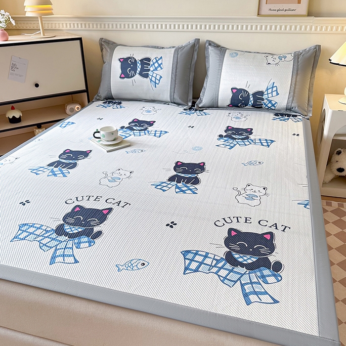 91家纺网 家纺一手货源 找家纺 阿牛席业 2025新款凉感印花软席系列一 库洛米