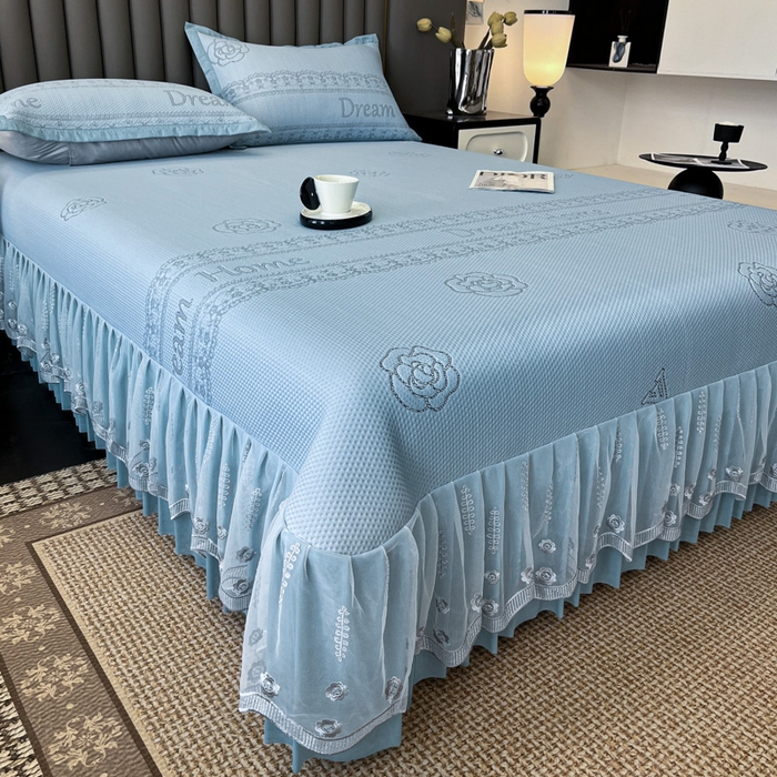 91家纺网 家纺一手货源 找家纺 （总）阿牛席业 2025新款凉感床盖系列