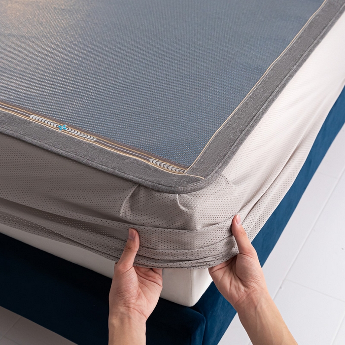 91家纺网 家纺一手货源 找家纺 （总）阿牛席业2025新款冰藤凉席系列冰藤清爽床笠席