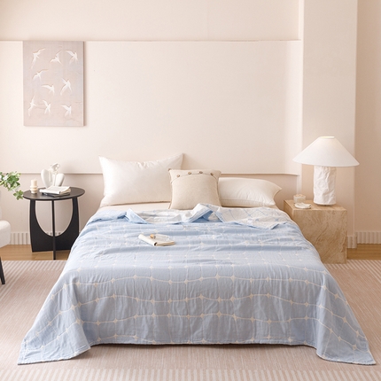 91家纺网 家纺一手货源 找家纺 （总）朴尔家纺-毛巾被 2025新款全棉水洗柔绉三层纱布毛巾被