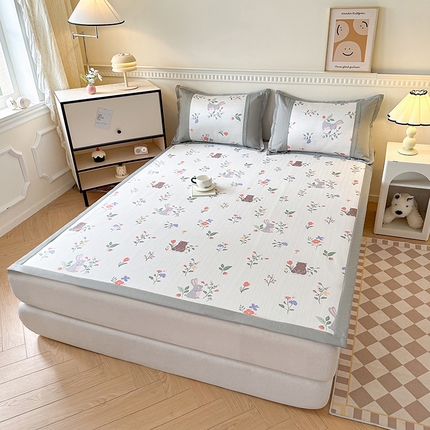 阿牛席业 2025新款凉感印花软席系列一 小花猫