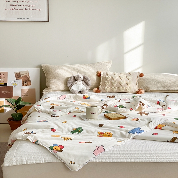 91家纺网 家纺一手货源 找家纺 心卓婴童馆 2025新款A类针织棉被芯—影棚图 动物集