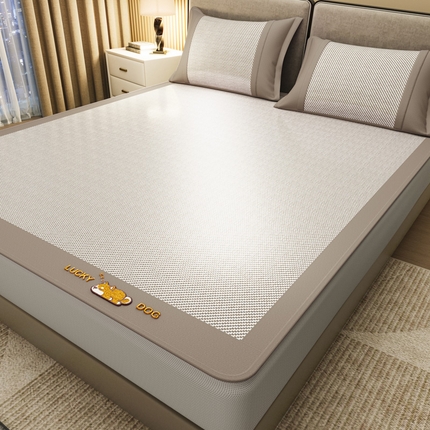 91家纺网 家纺一手货源 找家纺 （总）阿牛席业 2025新款冰藤凉席系列帕帕狗