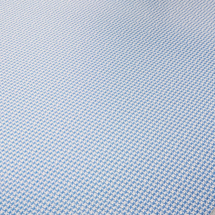 91家纺网 家纺一手货源 找家纺 阿牛席业 2025新款水洗冰晶系列-宽头绣复三明治条席 小牙格-蓝-反面三明治款条席