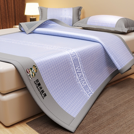 91家纺网 家纺一手货源 找家纺 （总）阿牛席业 2025新款熊先生凉感冰丝系列凉席