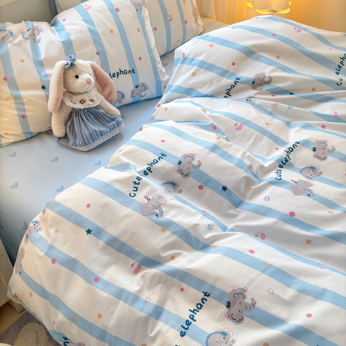 91家纺网 家纺一手货源 找家纺 清雅福 2025全棉13372小清新四件套和单品早春系列第一批-单枕套 卡夫卡