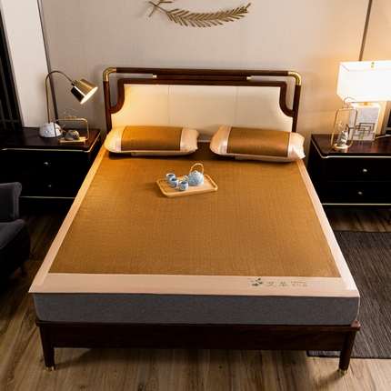 阿牛席业 2025新款舒爽藤席系列-A-半包藤席 大头饼干花