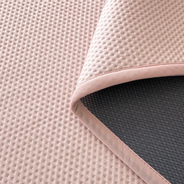 91家纺网 家纺一手货源 找家纺 阿牛席业 2025新款凉感床盖系列 g-蝴蝶结-粉（床盖）