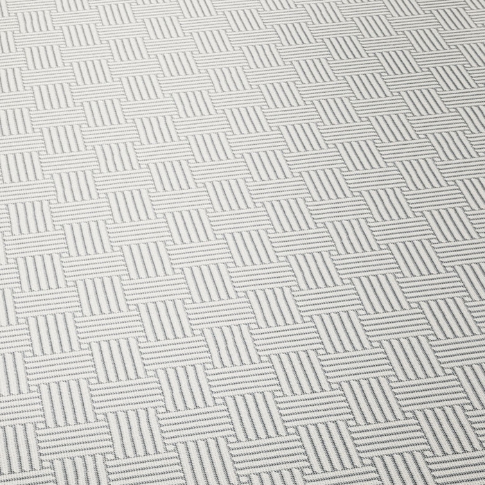 91家纺网 家纺一手货源 找家纺 阿牛席业 2025新款水洗冰晶系列-宽头绣复三明治条席 饼干花-灰-反面三明治款条席