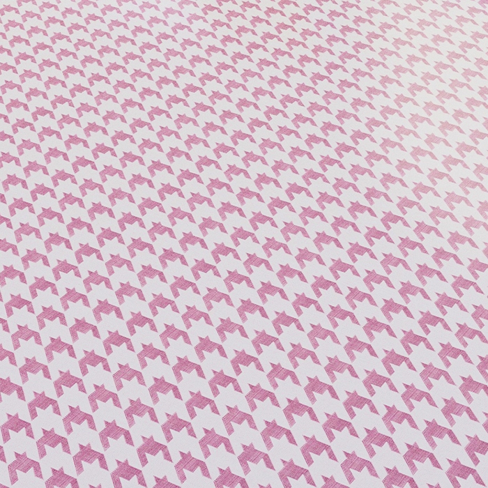 91家纺网 家纺一手货源 找家纺 阿牛席业 2025新款水洗冰晶系列-宽头绣复无纺布条席 大千鸟格-粉-反面无纺布款条席