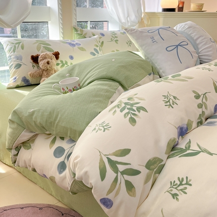 Sweet dreams甜梦 2025新款全棉印花卡通小清新四件套 半夏