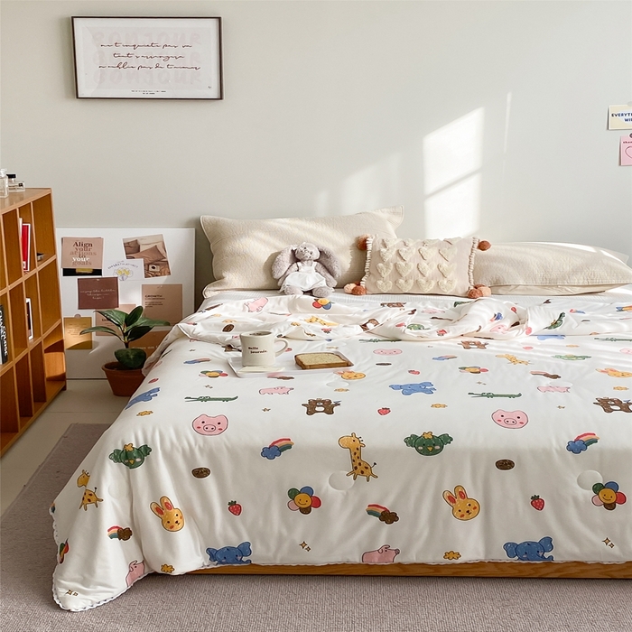 91家纺网 家纺一手货源 找家纺 心卓婴童馆 2025新款A类针织棉被芯—影棚图 动物集