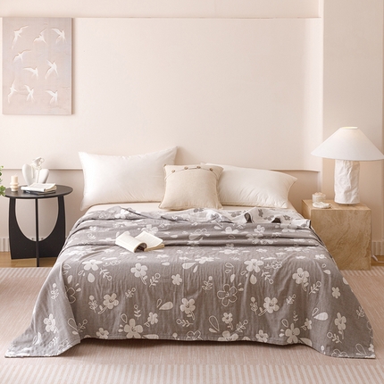 91家纺网 家纺一手货源 找家纺 （总）朴尔家纺-毛巾被 2025新款全棉水洗柔绉三层纱布毛巾被