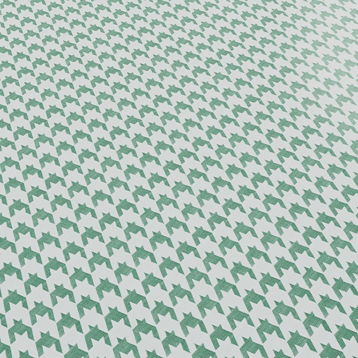 91家纺网 家纺一手货源 找家纺 阿牛席业 2025新款水洗冰晶系列-宽头绣复三明治条席 大千鸟格-绿-反面三明治款条席