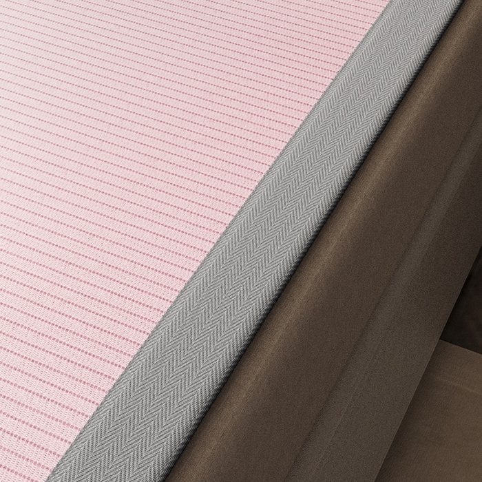 91家纺网 家纺一手货源 找家纺 阿牛席业 2025新款水洗冰晶系列-宽头绣复无纺布条席 水云间-粉-反面无纺布款条席