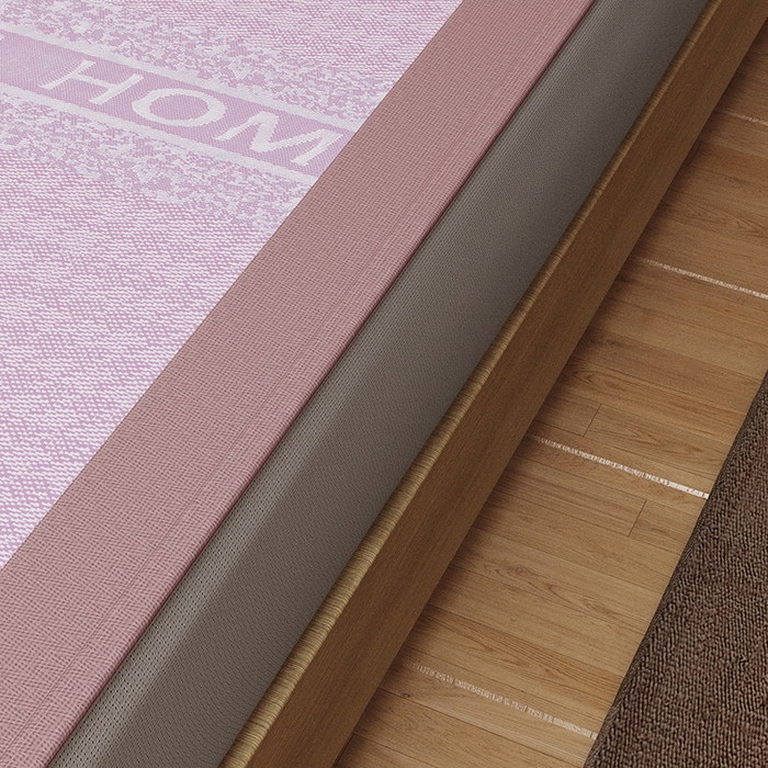 91家纺网 家纺一手货源 找家纺 阿牛席业 2025新款熊先生凉感冰丝系列凉席 熊先生-粉床笠款