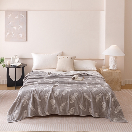 91家纺网 家纺一手货源 找家纺 （总）朴尔家纺-毛巾被 2025新款全棉水洗柔绉三层纱布毛巾被