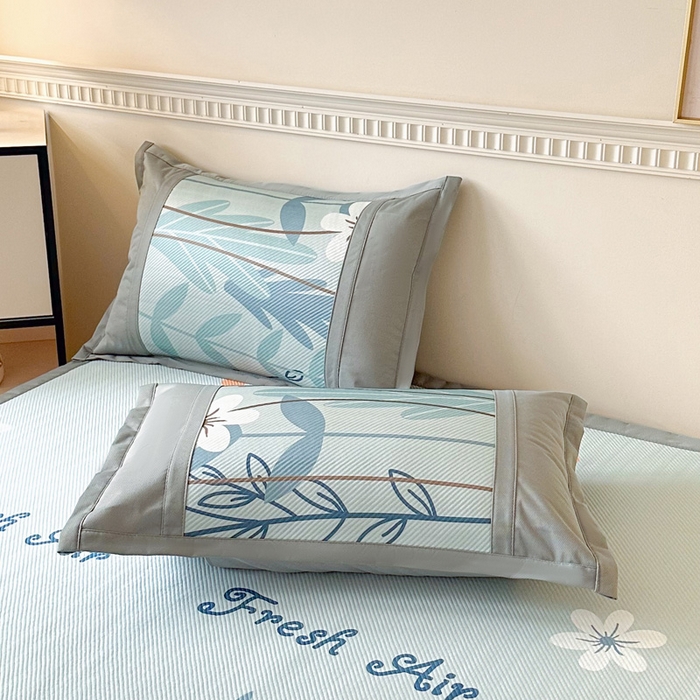 91家纺网 家纺一手货源 找家纺 阿牛席业 2025新款凉感印花软席系列一 花开浪漫