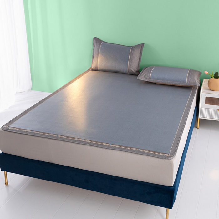 91家纺网 家纺一手货源 找家纺 （总）阿牛席业2025新款冰藤凉席系列冰藤清爽床笠席