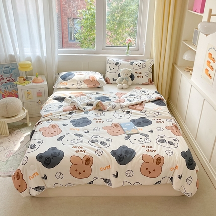 91家纺网 家纺一手货源 找家纺 （总）2025新款A类针织棉被芯夏凉被春秋被冬被儿童学生成人冬被加厚被子大豆被—影棚图