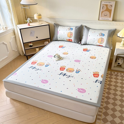 阿牛席业 2025新款凉感印花软席系列一 麦麦汉堡