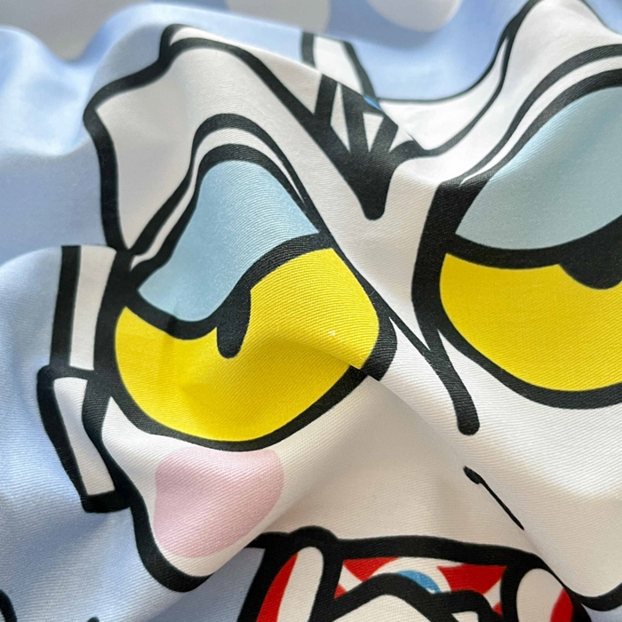 91家纺网 家纺一手货源 找家纺 蘭菲家纺 2025新款经典奥特曼小版全棉印花四件套 上学