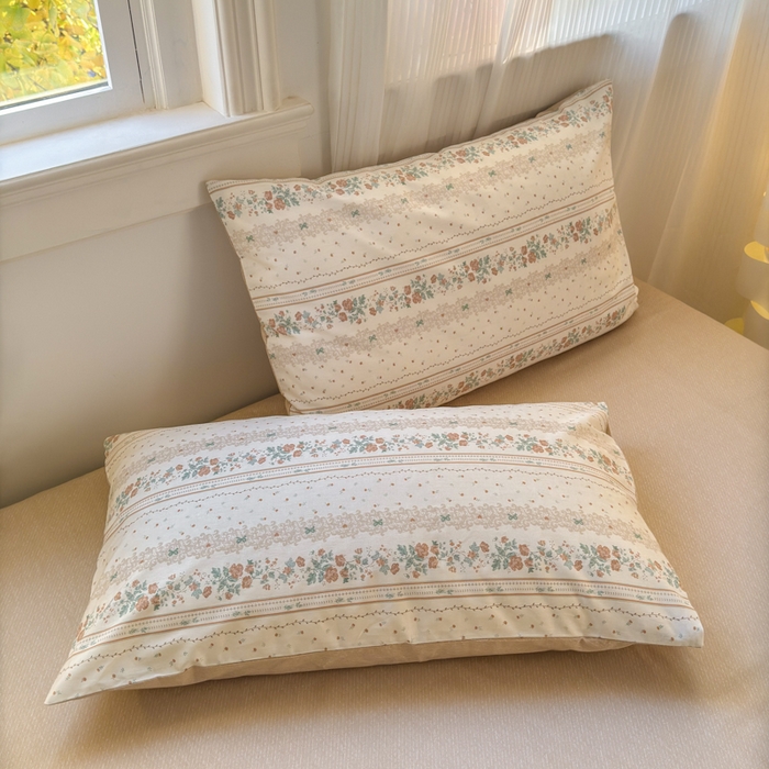 91家纺网 家纺一手货源 找家纺 清雅福 2025全棉13372小清新四件套和单品早春系列第一批-四件套 秋日攻瑰